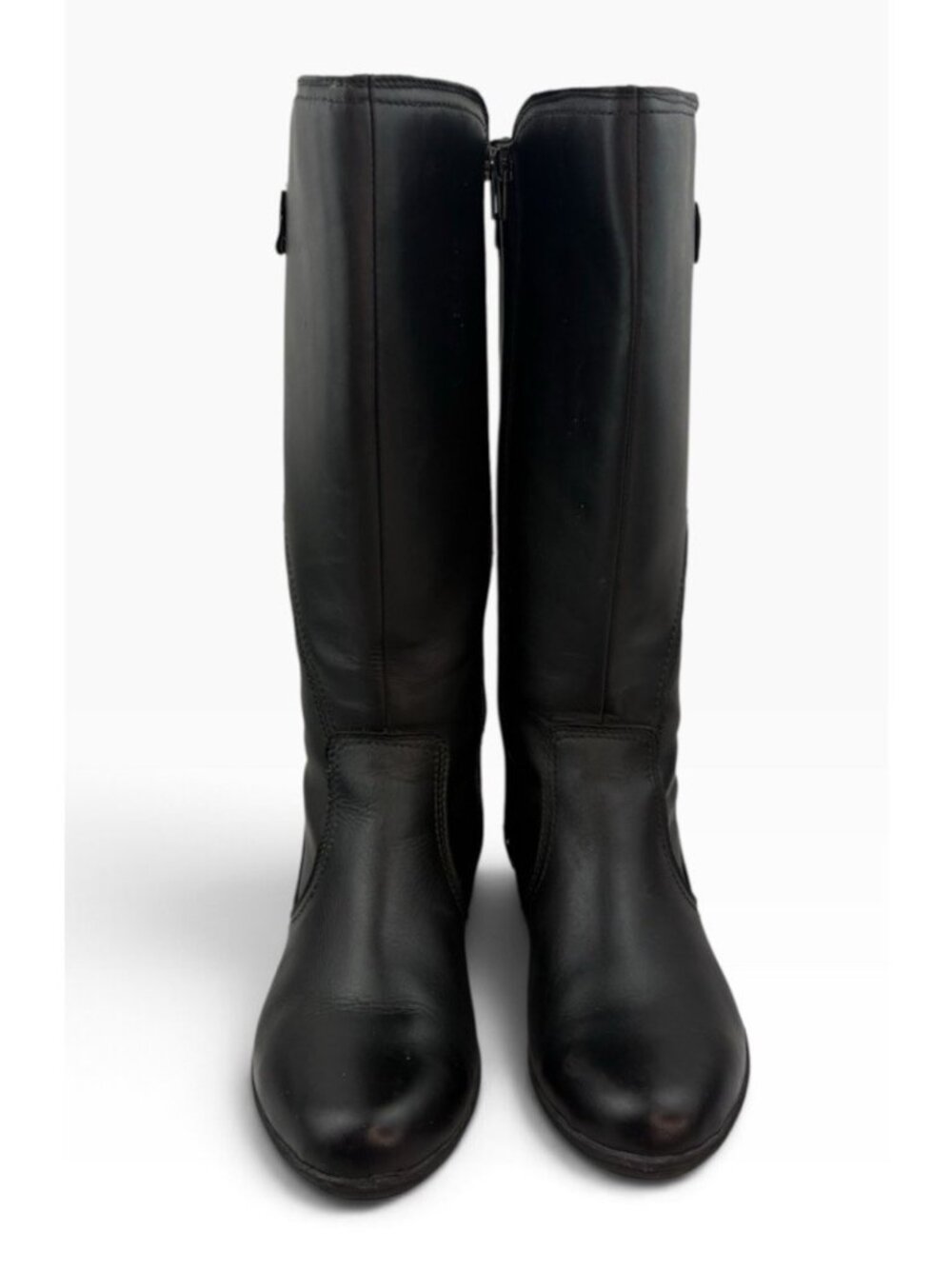 -Rockport Womens Equestrian Riding Boot Womens 9 Black Leather Hydro Sheild